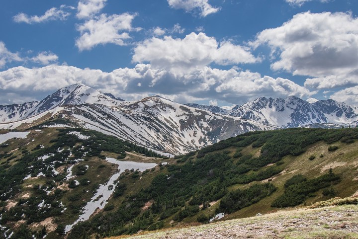 Grześ Tatry Zachodnie szlak wiosna  śnieg