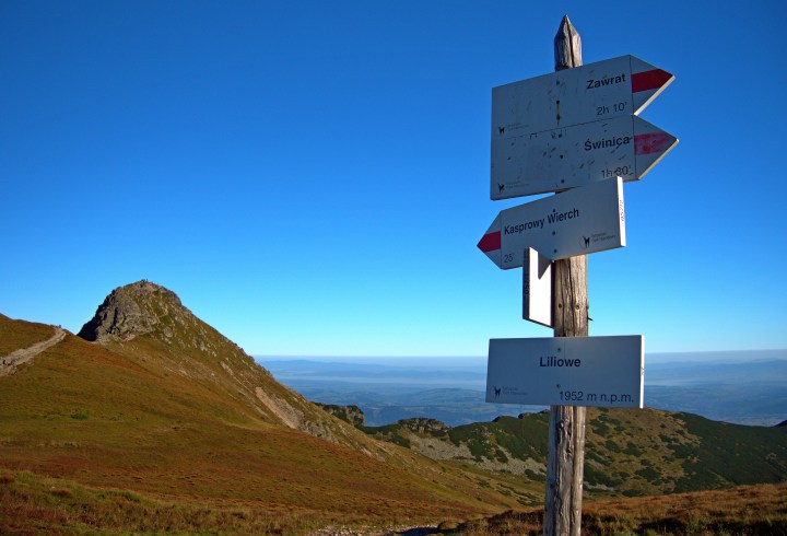 Przełęcz Liliowe szlak