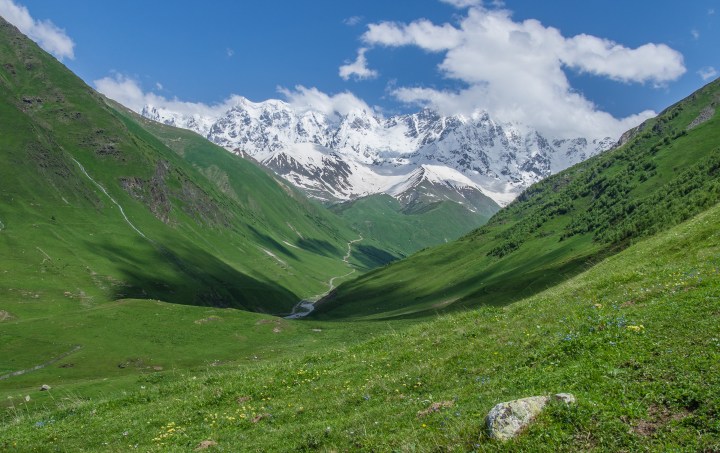 Uszguli Szchara Gruzja Swanetia szlaki