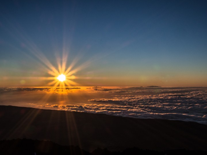 Teide szlak wschód słońca