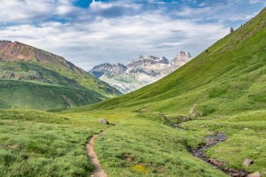 szlak z Astun na Col des Moines