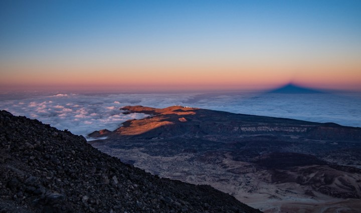 Teide Altavista schronisko zachód słońca