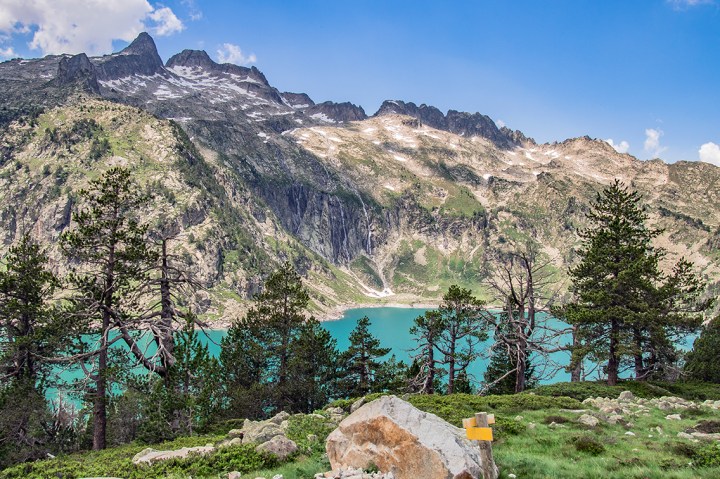 Lac d'Aubert szlak Pireneje