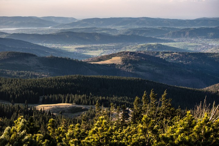 Pilsko żółty szlak widoki