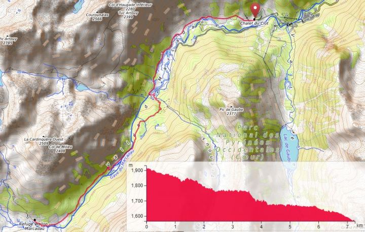 Refuge Wallon Pireneje szlak