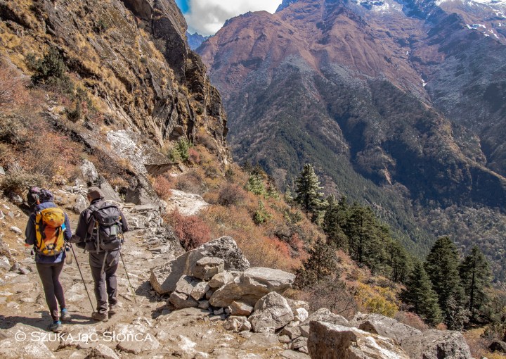 Namche Bazaar Tengboche szlak Himalaje trekking