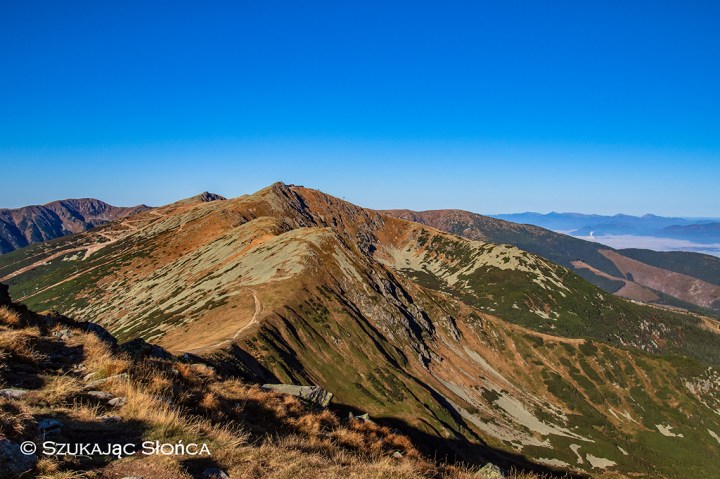 Chopok Tatry Niżne szlak 