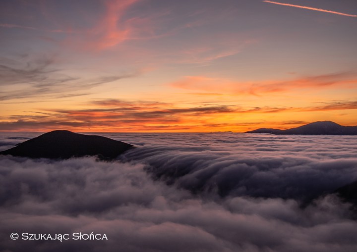 Niżne Tatry zachód słońca