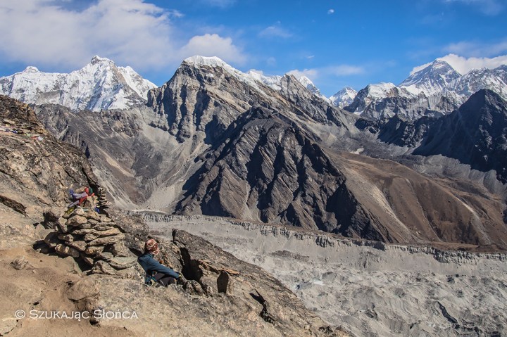 gdzieś tam widać Everest